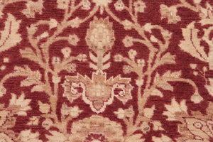 handmade Transitional Kafkaz Red Brown Hand Knotted RECTANGLE 100% WOOL area rug 6' x 9'