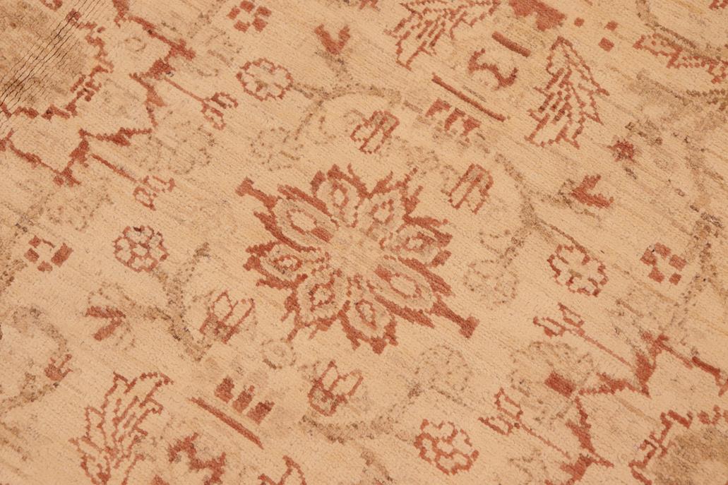 handmade Traditional Kafkaz Beige Rust Hand Knotted RECTANGLE 100% WOOL area rug 6 x 9