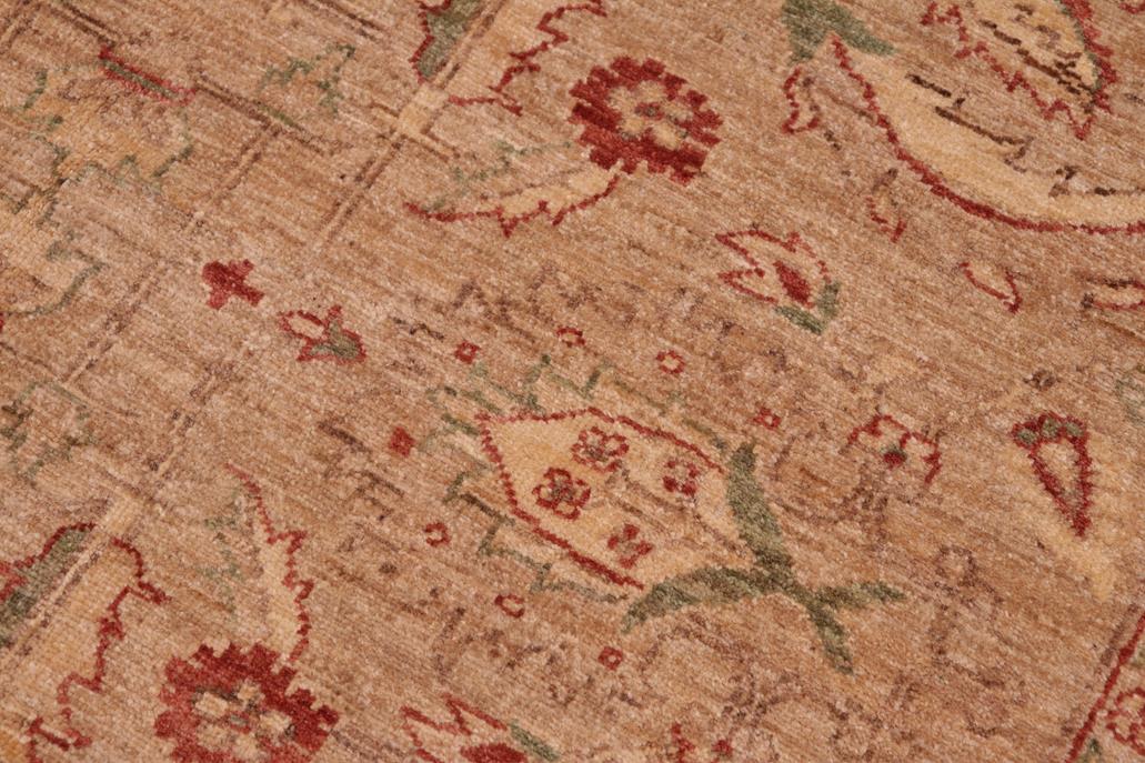 handmade Traditional Kafkaz Tan Gold Hand Knotted RECTANGLE 100% WOOL area rug 6 x 9