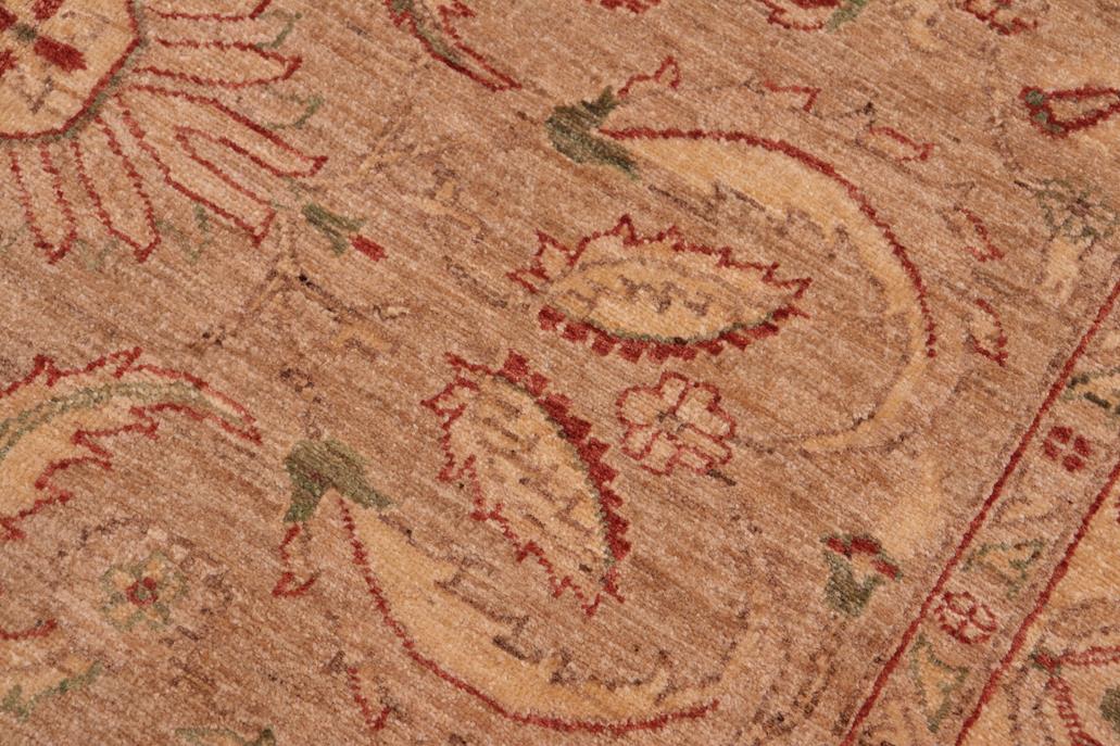 handmade Traditional Kafkaz Tan Gold Hand Knotted RECTANGLE 100% WOOL area rug 6 x 9