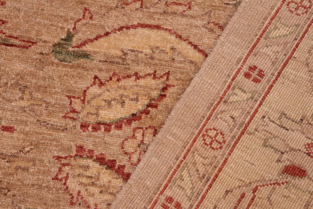 handmade Traditional Kafkaz Tan Gold Hand Knotted RECTANGLE 100% WOOL area rug 6 x 9