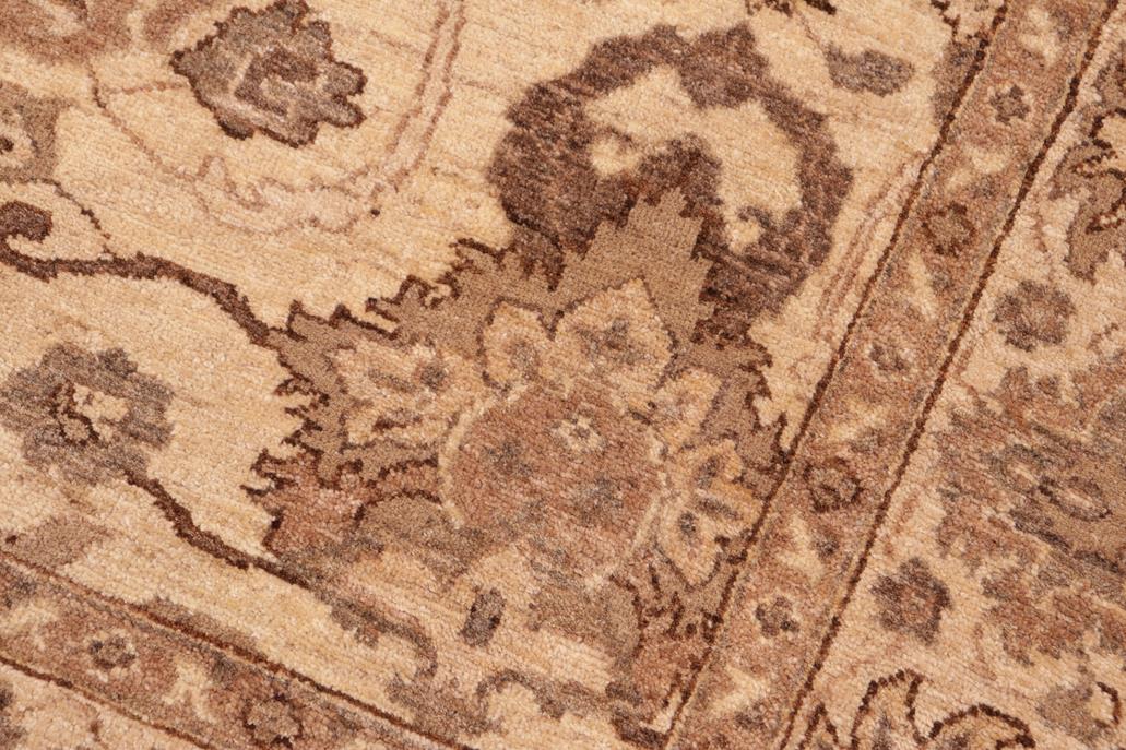 handmade Traditional Kafkaz Beige Brown Hand Knotted RECTANGLE 100% WOOL area rug 6 x 9