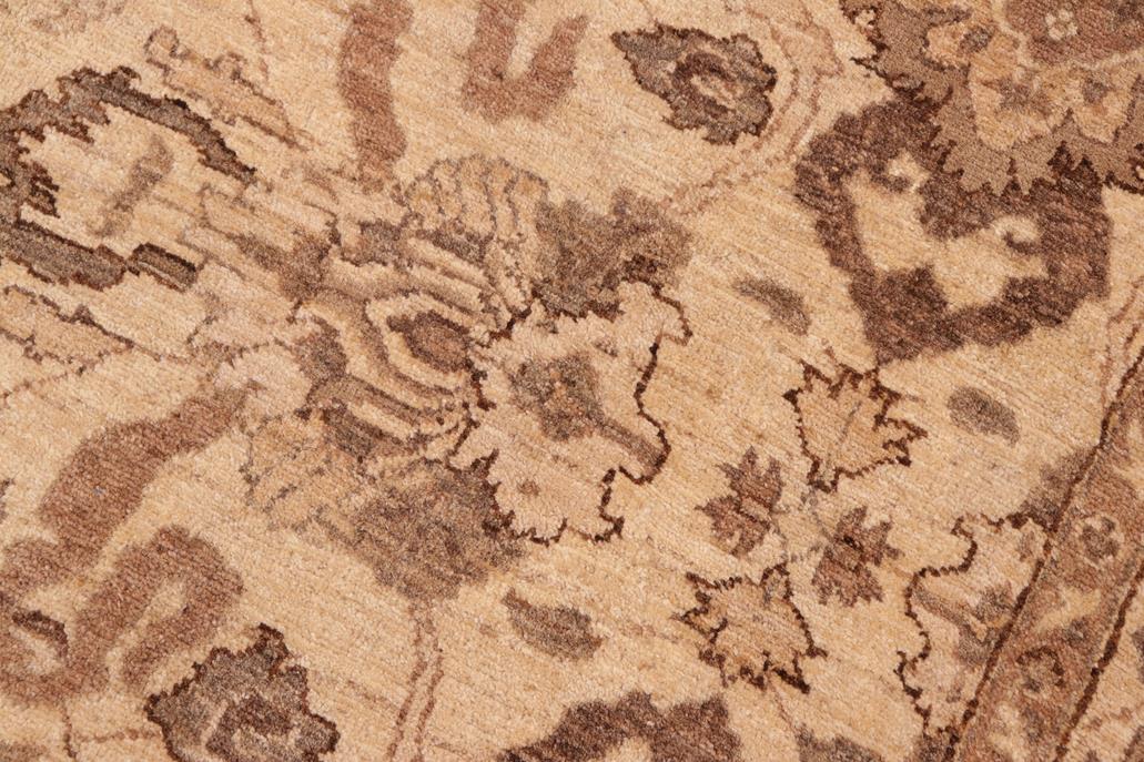 handmade Traditional Kafkaz Beige Brown Hand Knotted RECTANGLE 100% WOOL area rug 6 x 9