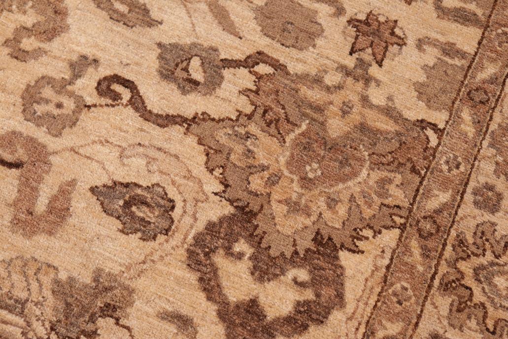 handmade Traditional Kafkaz Beige Brown Hand Knotted RECTANGLE 100% WOOL area rug 6 x 9