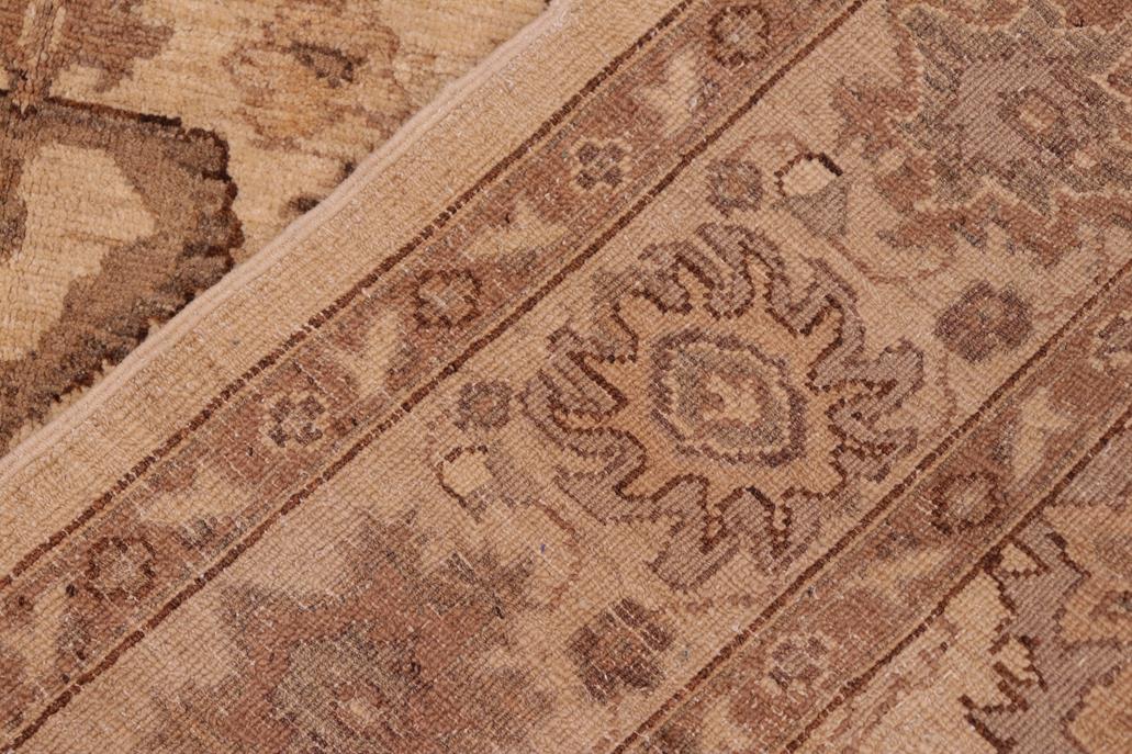 handmade Traditional Kafkaz Beige Brown Hand Knotted RECTANGLE 100% WOOL area rug 6 x 9