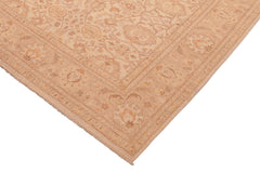 handmade Transitional Kafkaz Beige Tan Hand Knotted RECTANGLE 100% WOOL area rug 6 x 9