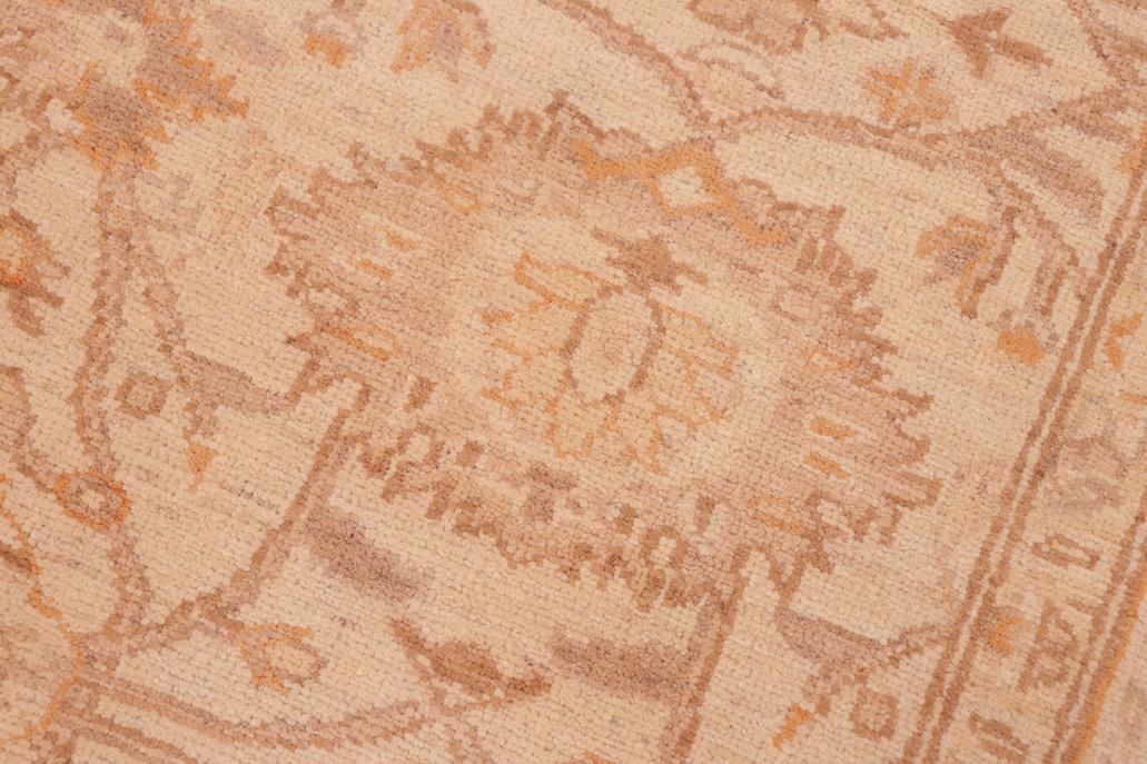 handmade Transitional Kafkaz Beige Tan Hand Knotted RECTANGLE 100% WOOL area rug 6 x 9