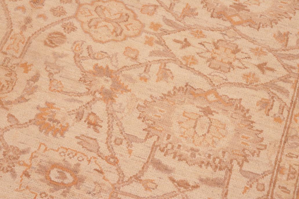 handmade Transitional Kafkaz Beige Tan Hand Knotted RECTANGLE 100% WOOL area rug 6 x 9