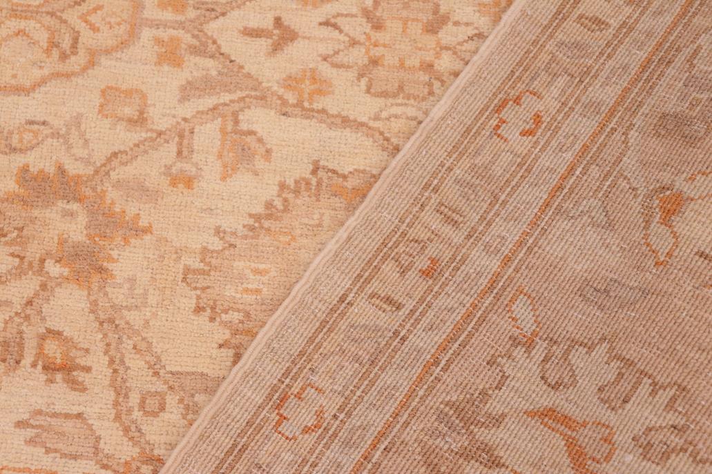 handmade Transitional Kafkaz Beige Tan Hand Knotted RECTANGLE 100% WOOL area rug 6 x 9