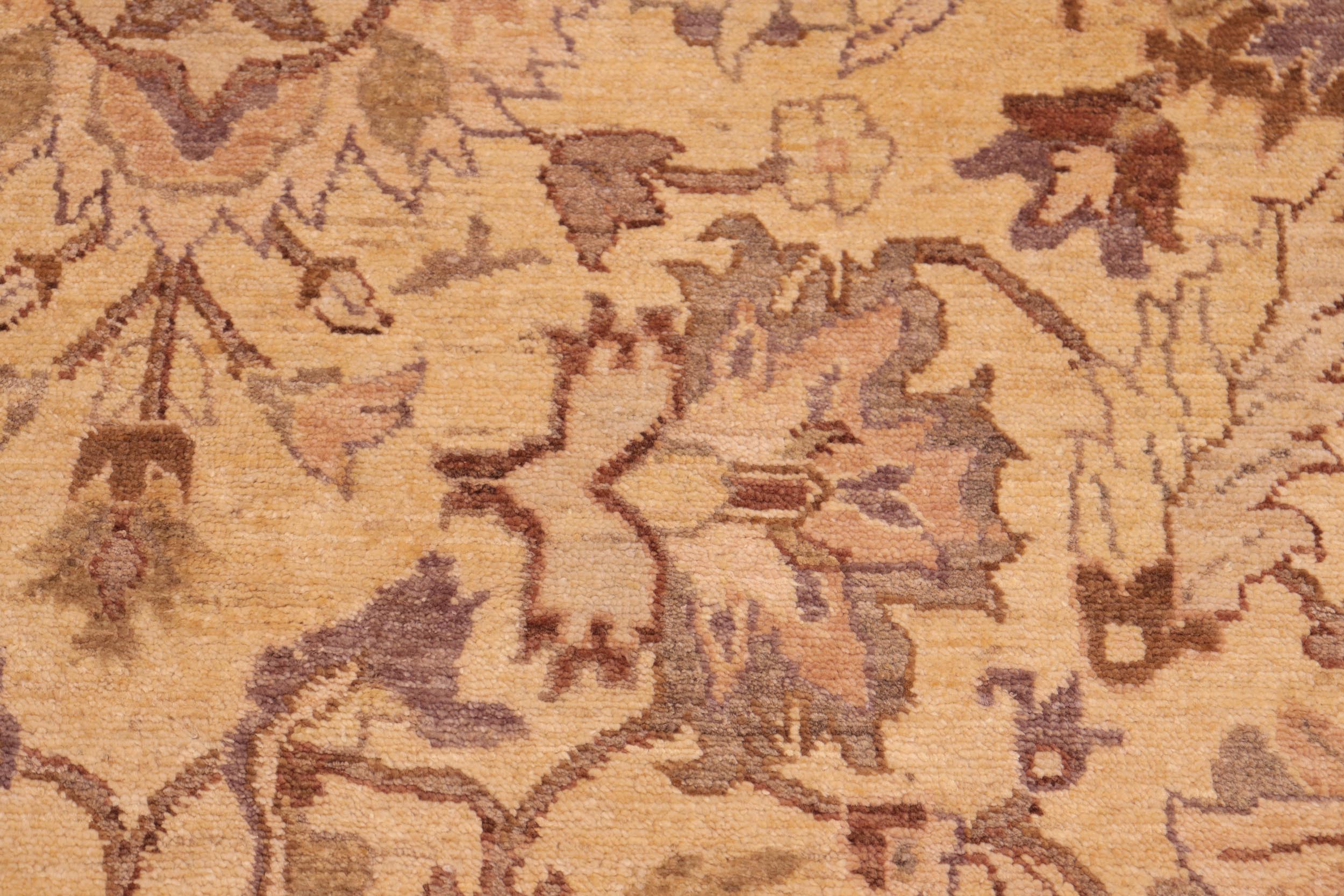handmade Traditional Kafkaz Tan Brown Hand Knotted RECTANGLE 100% WOOL area rug 6x10