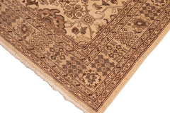 handmade Traditional Kafkaz Tan Beige Hand Knotted RECTANGLE 100% WOOL area rug 6 x 9