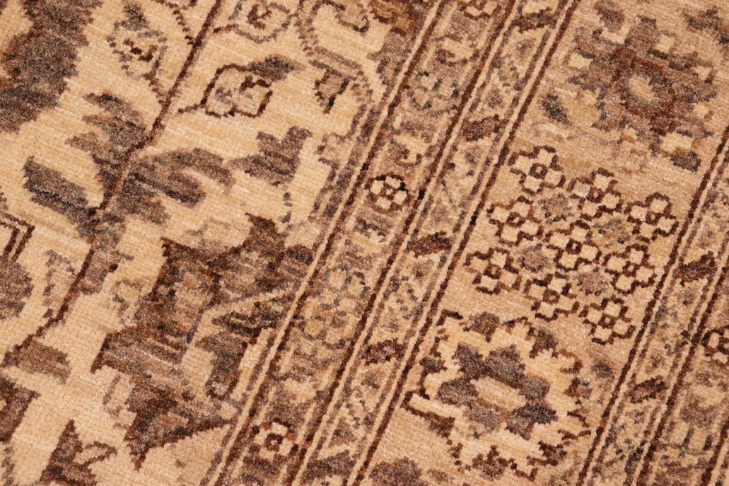 handmade Traditional Kafkaz Tan Beige Hand Knotted RECTANGLE 100% WOOL area rug 6 x 9
