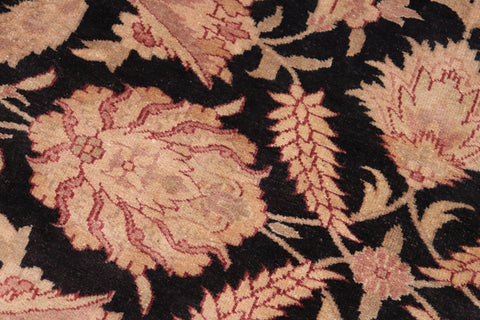handmade Transitional Kafkaz Black Red Hand Knotted RECTANGLE 100% WOOL area rug 6' x 9'