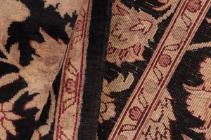 handmade Transitional Kafkaz Black Red Hand Knotted RECTANGLE 100% WOOL area rug 6' x 9'