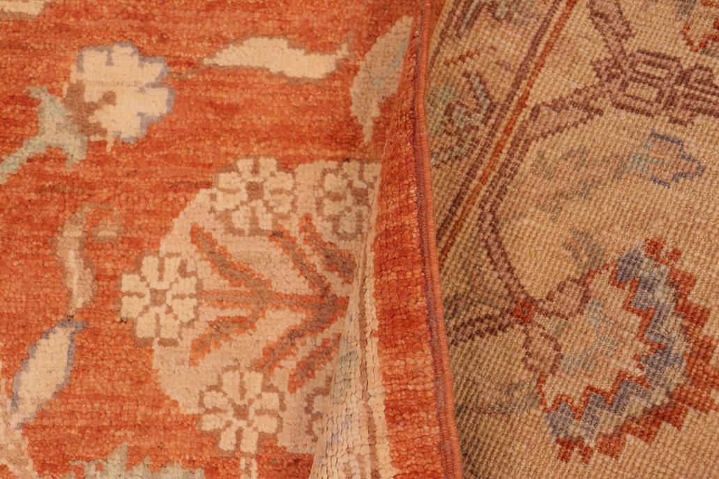 handmade Traditional Kafkaz Rust Beige Hand Knotted RECTANGLE 100% WOOL area rug 6 x 9