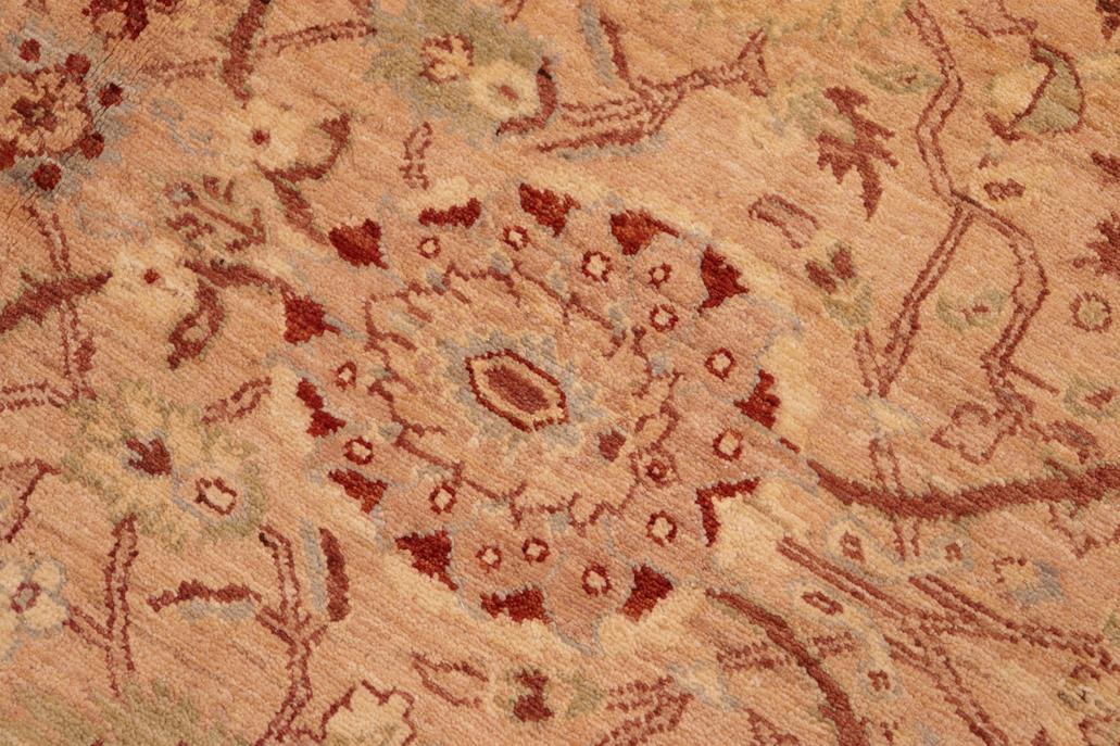 handmade Traditional Kafkaz Tan Brown Hand Knotted RECTANGLE 100% WOOL area rug 6 x 9