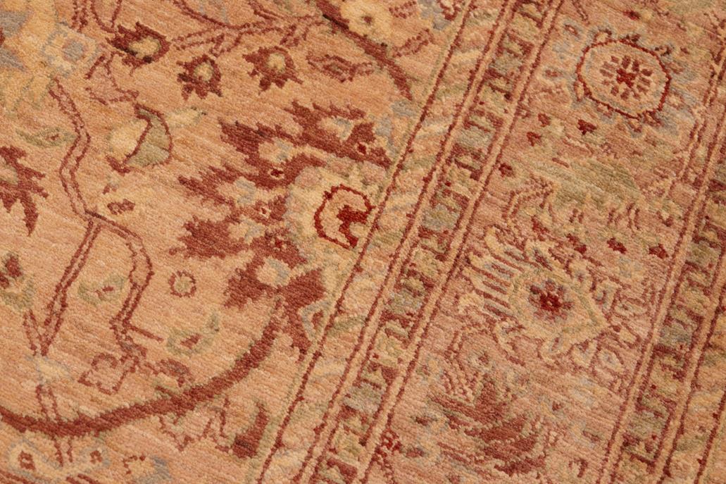 handmade Traditional Kafkaz Tan Brown Hand Knotted RECTANGLE 100% WOOL area rug 6 x 9