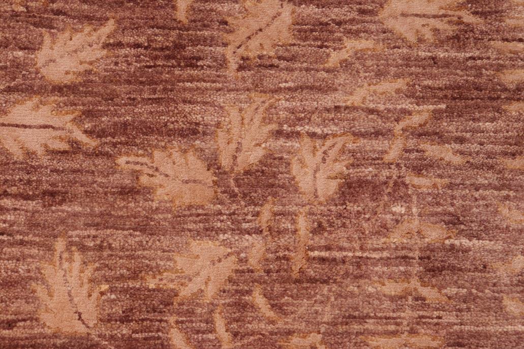 handmade Transitional Kafkaz Brown Tan Hand Knotted RECTANGLE WOOL&SILK area rug 6 x 9