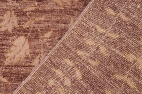 handmade Modern Kafkaz Brown Tan Hand Knotted RECTANGLE WOOL&SILK area rug 6' x 9'