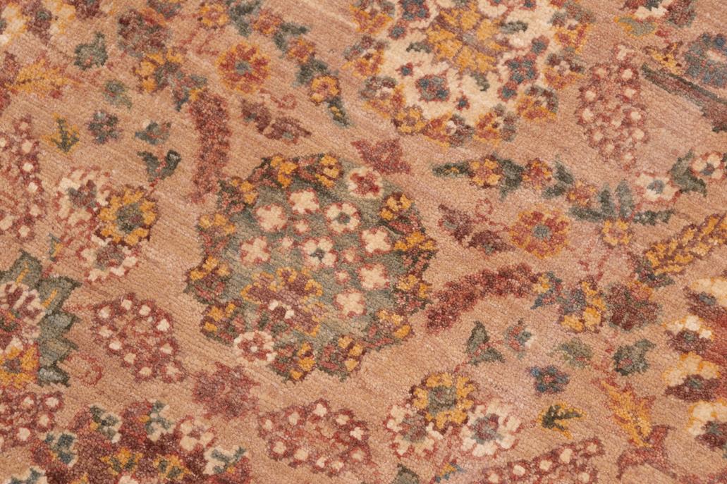 handmade Traditional Kafkaz Tan Brown Hand Knotted RECTANGLE 100% WOOL area rug 6 x 9