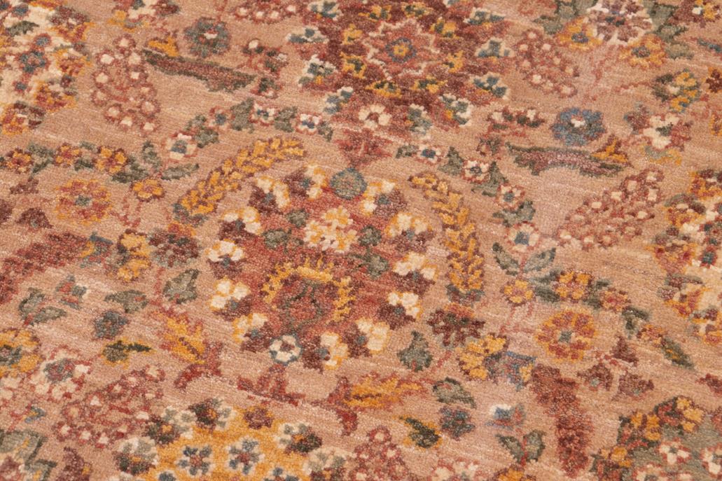 handmade Traditional Kafkaz Tan Brown Hand Knotted RECTANGLE 100% WOOL area rug 6 x 9