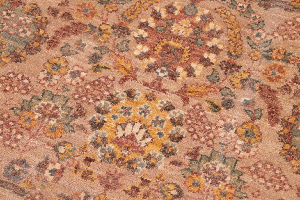 handmade Traditional Kafkaz Tan Brown Hand Knotted RECTANGLE 100% WOOL area rug 6 x 9