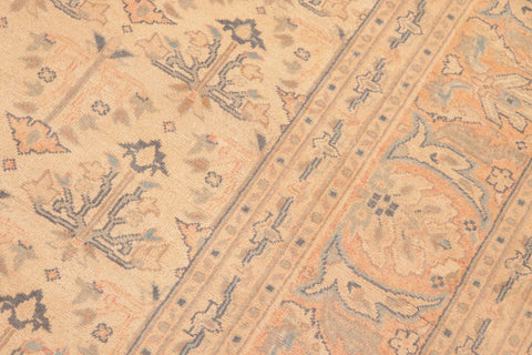 handmade Transitional Kafkaz Tan Red Hand Knotted RECTANGLE 100% WOOL area rug 6x9