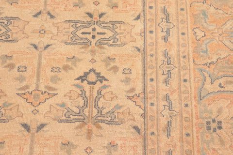 handmade Transitional Kafkaz Tan Red Hand Knotted RECTANGLE 100% WOOL area rug 6x9