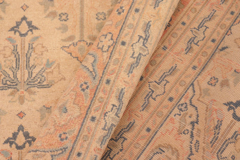 handmade Transitional Kafkaz Tan Red Hand Knotted RECTANGLE 100% WOOL area rug 6x9