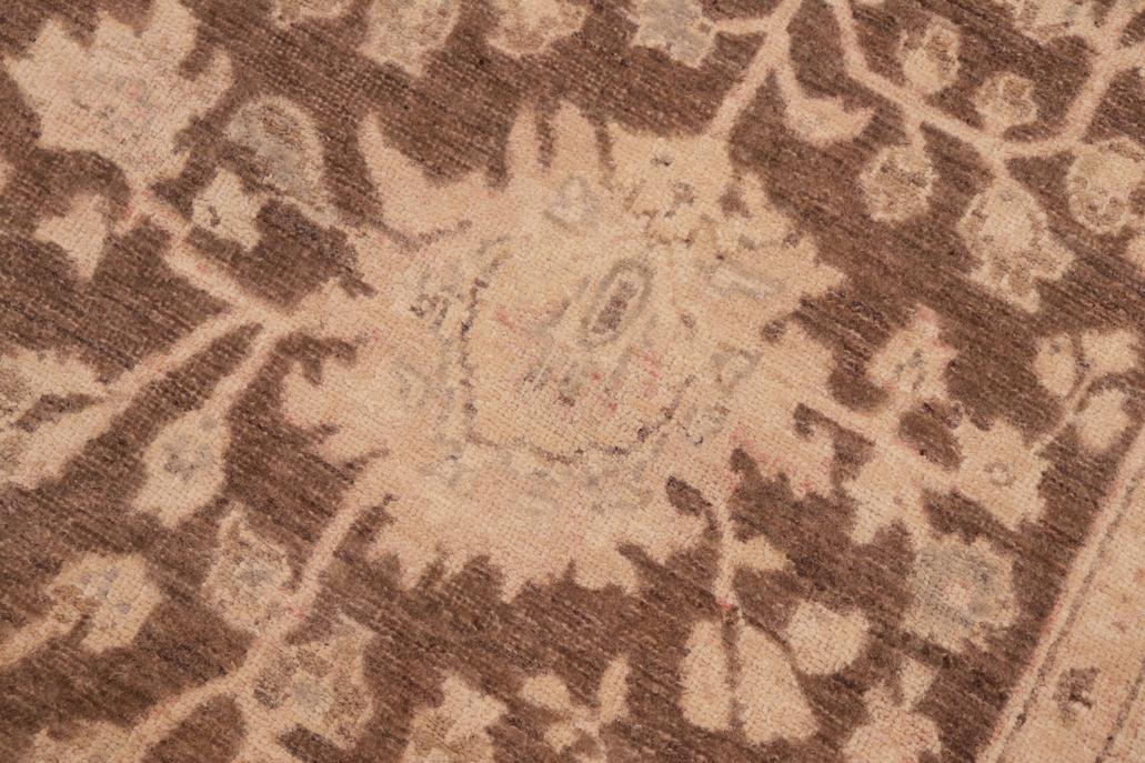 handmade Traditional Kafkaz Brown Tan Hand Knotted RECTANGLE 100% WOOL area rug 6 x 9