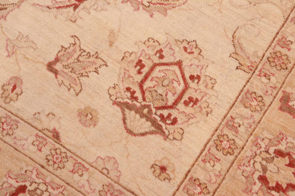 handmade Traditional Kafkaz Beige Gold Hand Knotted RECTANGLE 100% WOOL area rug 6 x 9