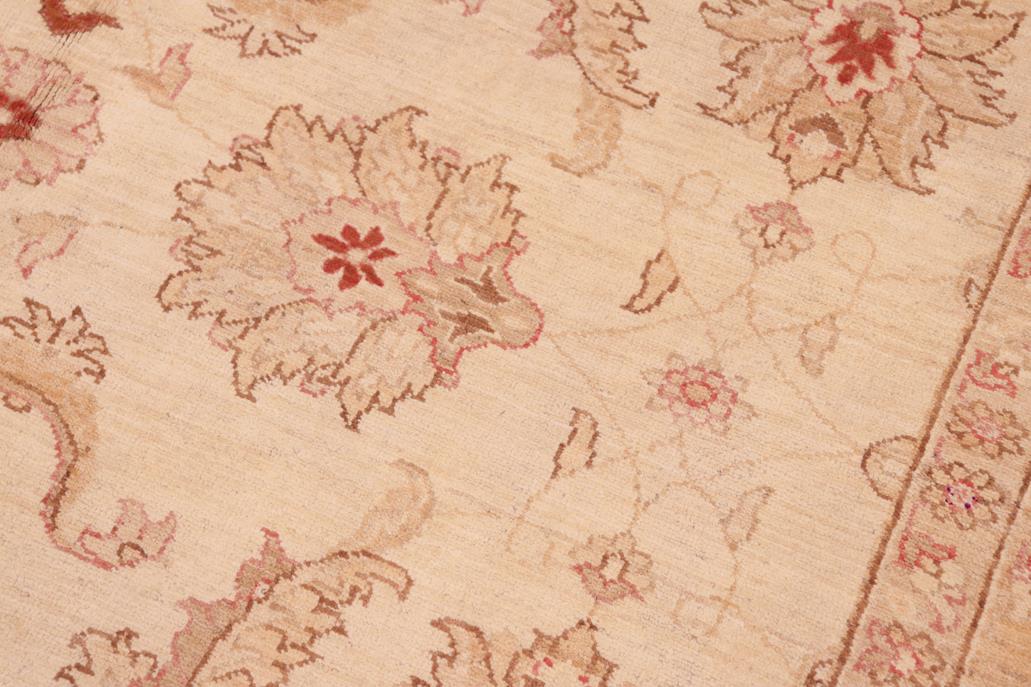 handmade Traditional Kafkaz Beige Gold Hand Knotted RECTANGLE 100% WOOL area rug 6 x 9