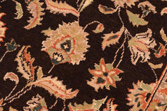 handmade Traditional Kafkaz Brown Tan Hand Knotted RECTANGLE 100% WOOL area rug 6 x 9