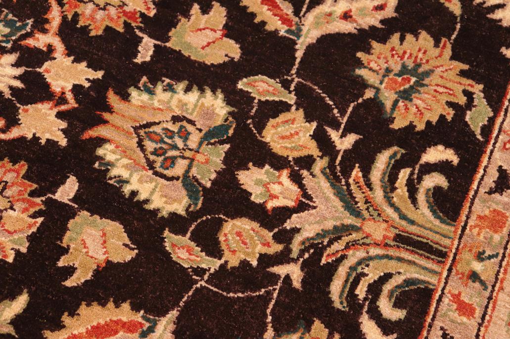 handmade Traditional Kafkaz Brown Tan Hand Knotted RECTANGLE 100% WOOL area rug 6 x 9