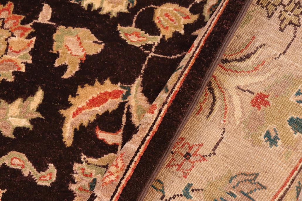 handmade Traditional Kafkaz Brown Tan Hand Knotted RECTANGLE 100% WOOL area rug 6 x 9