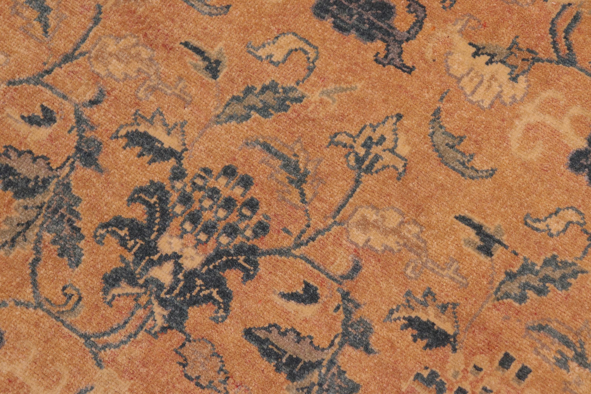 handmade Traditional Kafkaz Rose Beige Hand Knotted RECTANGLE 100% WOOL area rug 6x9