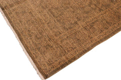 handmade Traditional Kafkaz Brown Gold Hand Knotted RECTANGLE 100% WOOL area rug 6 x 9