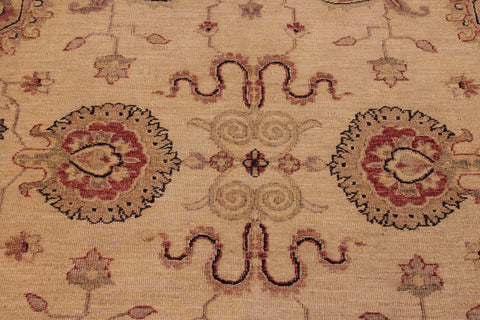 handmade Traditional Kafkaz Ivory Gold Hand Knotted RECTANGLE 100% WOOL area rug 6x9