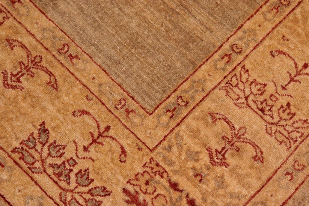 handmade Modern Kafkaz Tan Beige Hand Knotted RECTANGLE 100% WOOL area rug 6 x 9