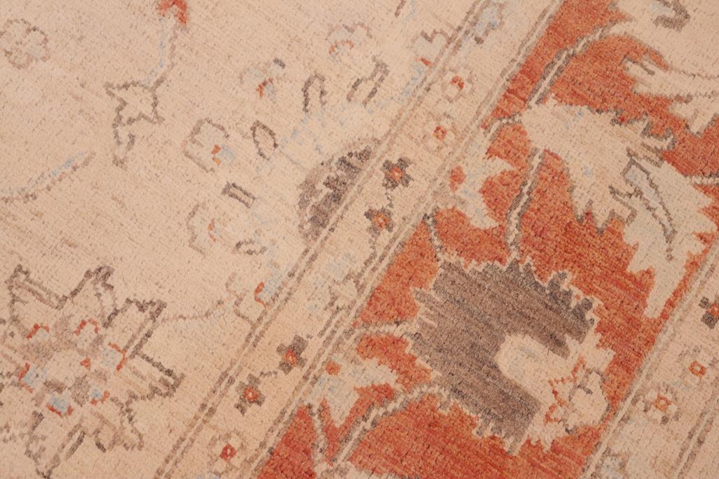 handmade Traditional Kafkaz Tan Rust Hand Knotted RECTANGLE 100% WOOL area rug 6 x 9