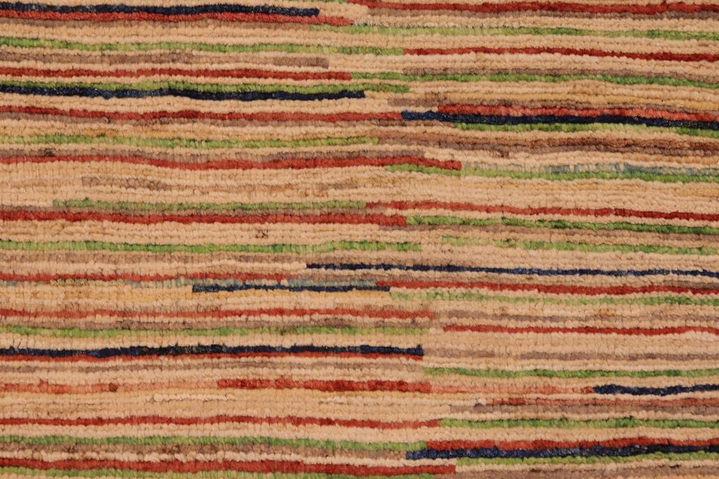 handmade Modern Gabbeh Brown Gold Hand Knotted RECTANGLE 100% WOOL area rug 6  x 9 