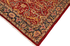 handmade Traditional Kafkaz Red Blue Hand Knotted RECTANGLE 100% WOOL area rug 6 x 9