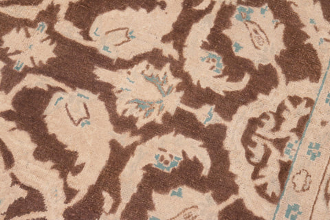 Bohemian Ziegler Marry Brown/Tan Hand Knotted Wool Rug - 5'11'' x 9'0''