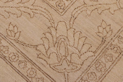 handmade Traditional Kafkaz Beige Tan Hand Knotted RECTANGLE 100% WOOL area rug 9x12