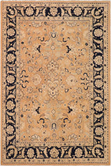 handmade Traditional Kafkaz Nude Blue Hand Knotted RECTANGLE 100% WOOL area rug 9 x 11