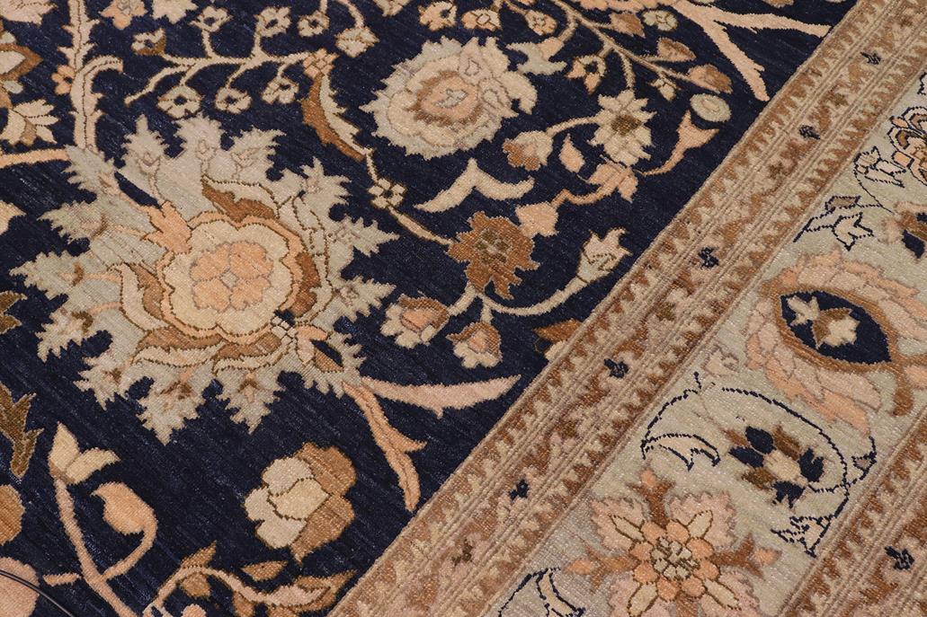 handmade Traditional Kafkaz Blue Green Hand Knotted RECTANGLE 100% WOOL area rug 9 x 13