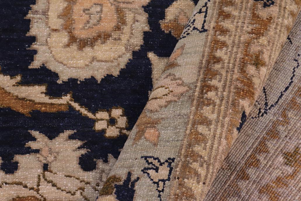 handmade Traditional Kafkaz Blue Green Hand Knotted RECTANGLE 100% WOOL area rug 9 x 13