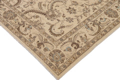 handmade Traditional Kafkaz Beige Blue Hand Knotted RECTANGLE 100% WOOL area rug 9x12