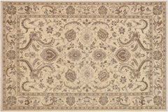 handmade Traditional Kafkaz Beige Blue Hand Knotted RECTANGLE 100% WOOL area rug 9x12