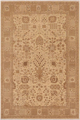 handmade Traditional Kafkaz Beige Tan Hand Knotted RECTANGLE 100% WOOL area rug 9 x 12